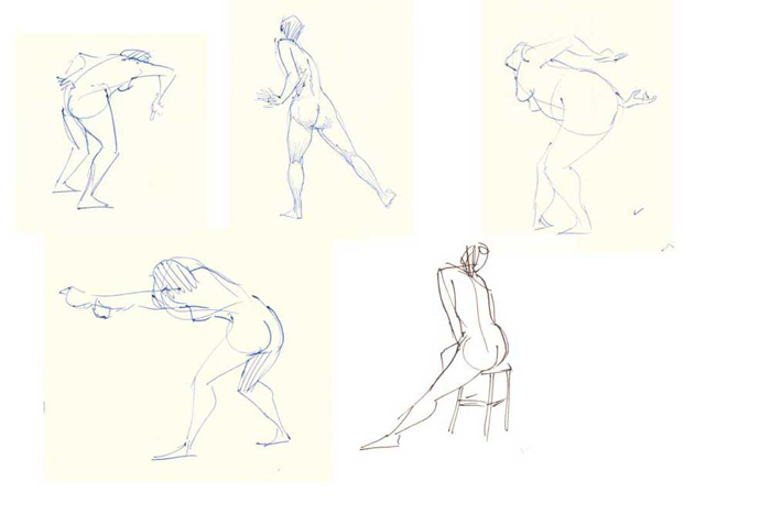 700x467 Tips On Drawing Female Body - Female Gesture Drawing