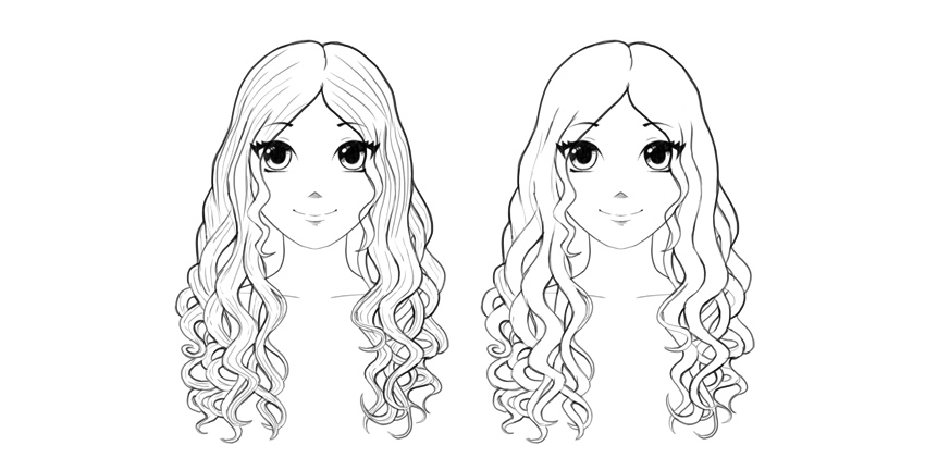 850x432 How To Draw Anime Hair - Female Hair Drawing