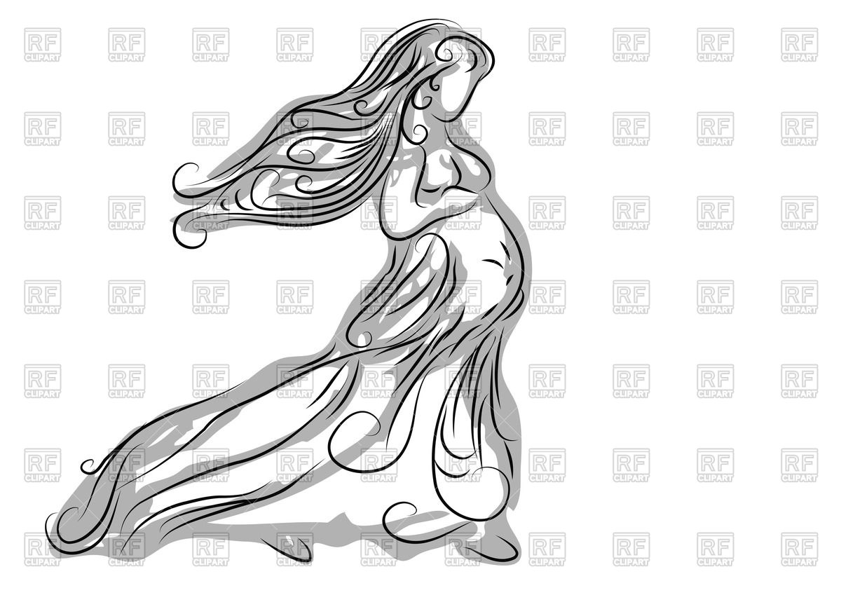 1200x849 Hand Drawn Sketch Of Pregnant Woman Vector Image Of People - Female Hand Drawing