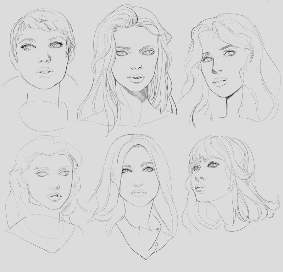 900x867 On Twitter Female Head Drawings And Motorcycle Drawing - Female Head Drawing