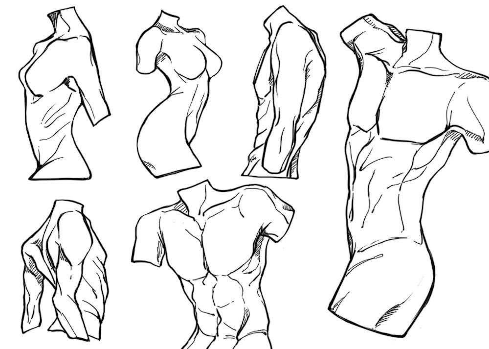 1000x713 Figure Drawing Practice Icelog's Diary - Female Human Body Drawing