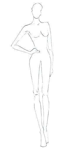 236x510 Human Body Drawing Outline At Free For Personal Outline - Female Human Body Drawing