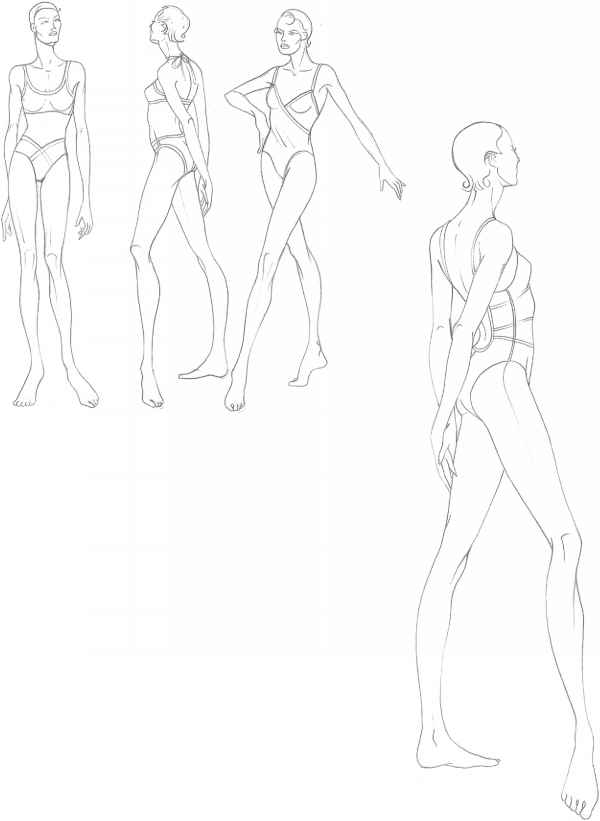 600x821 The Fashion Plate - Female Human Body Drawing