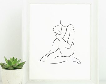 340x270 Female Body Outline Etsy - Female Human Body Outline Drawing