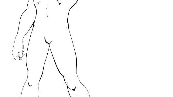 570x320 Unique Body Template Male Drawing Female Top Collection Of Human - Female Human Body Outline Drawing