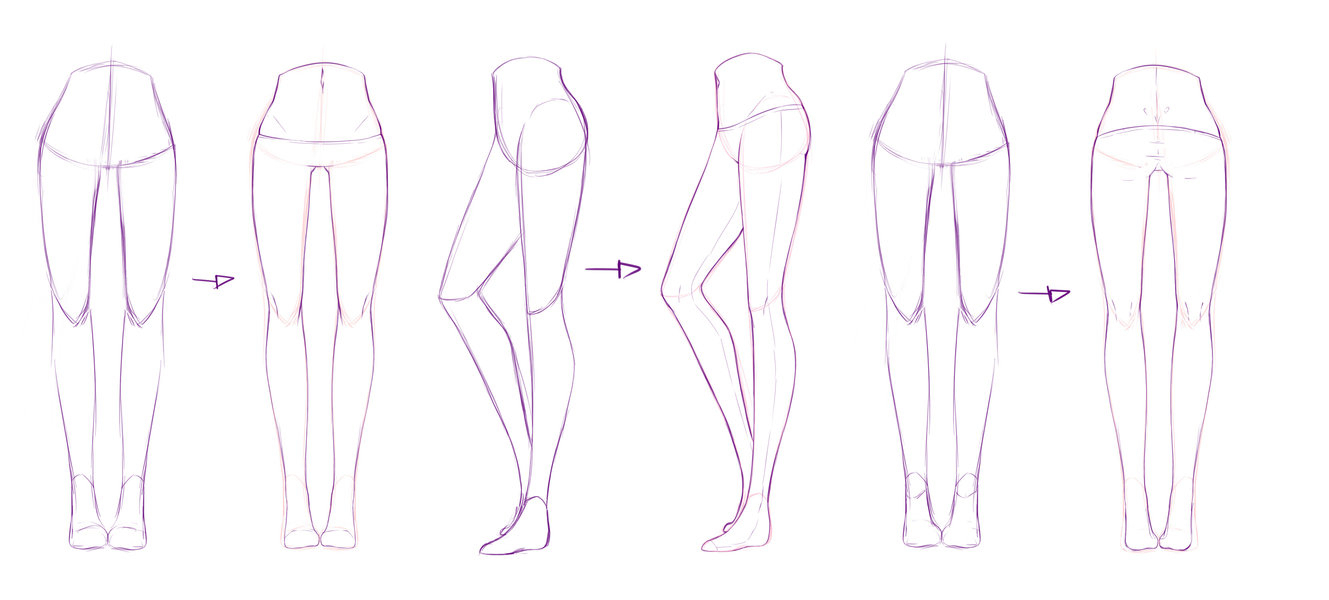 Female Legs Drawing at Explore collection of