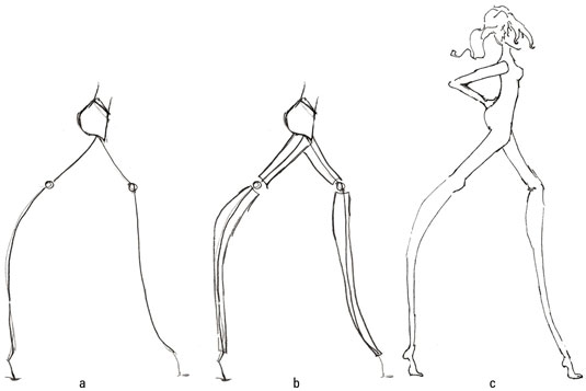 535x357 how to draw fashion ready legs - Female Legs Drawing