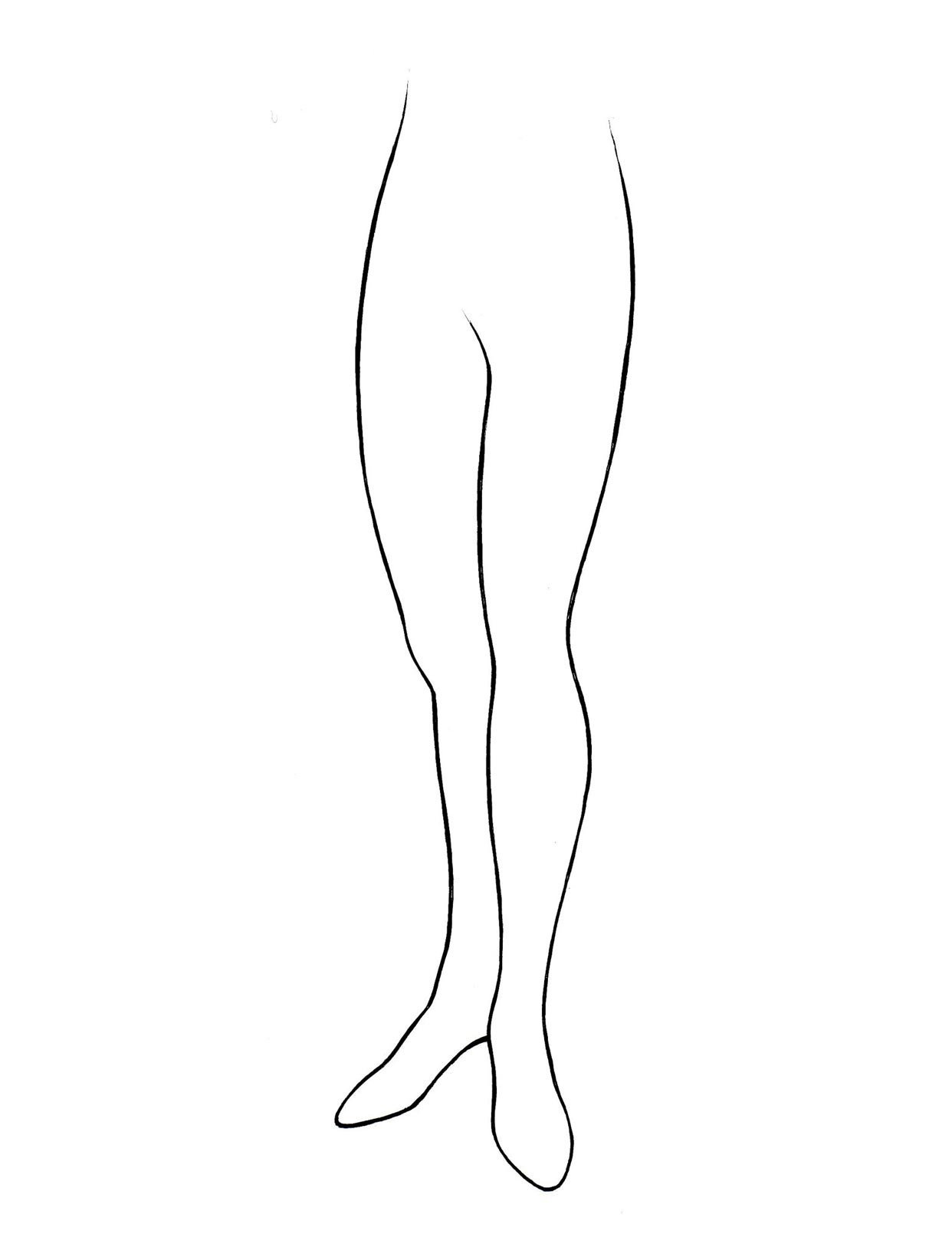 1242x1609 How To Draw Manga Bodies - Female Legs Drawing