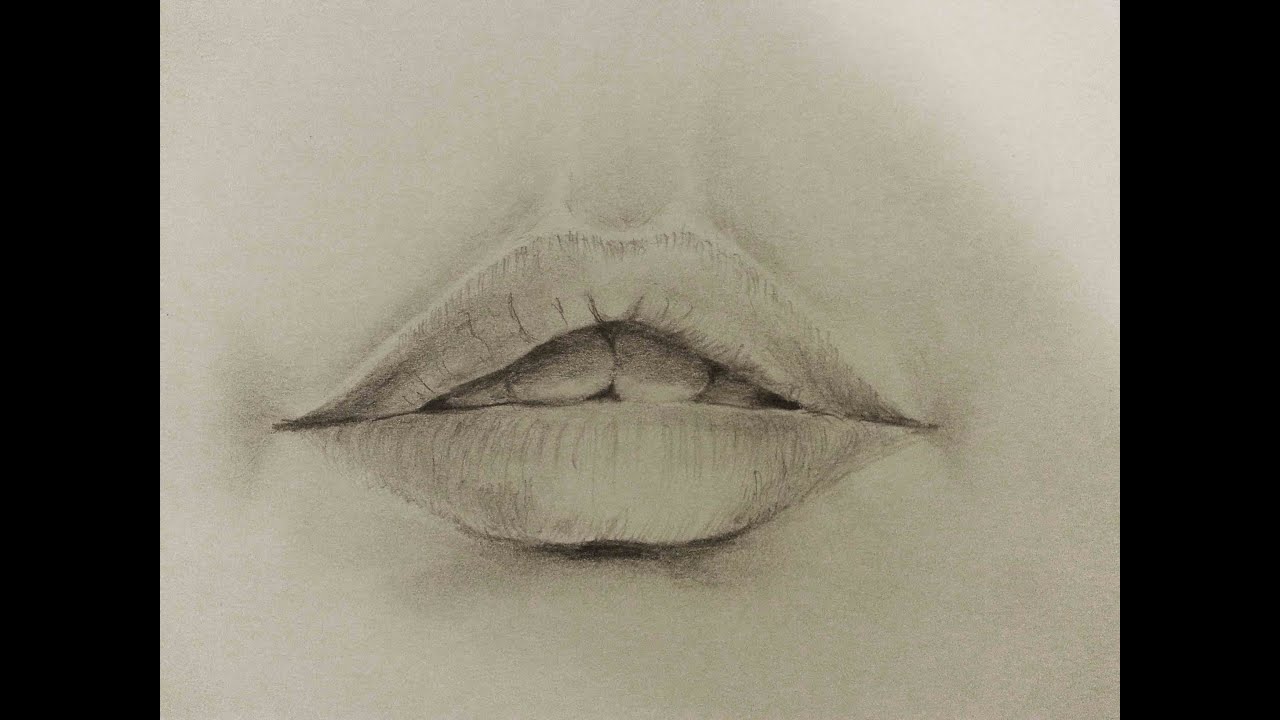1280x720 how to draw lips female lips drawing - Female Lips Drawing