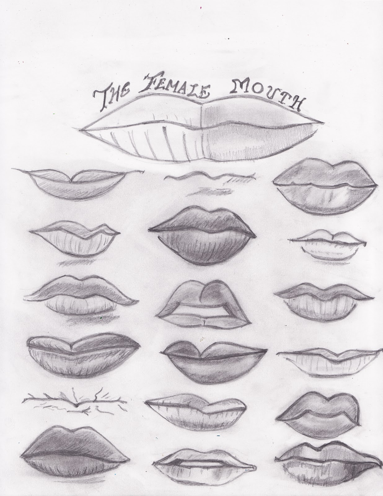 1236x1600 Motown Storyboards The Female Mouth Drawing - Female Mouth Drawing