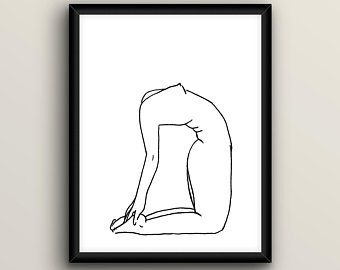 340x270 Female Body Outline Etsy - Female Outline Drawing