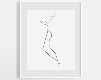 Female Outline Drawing at PaintingValley.com | Explore collection of ...