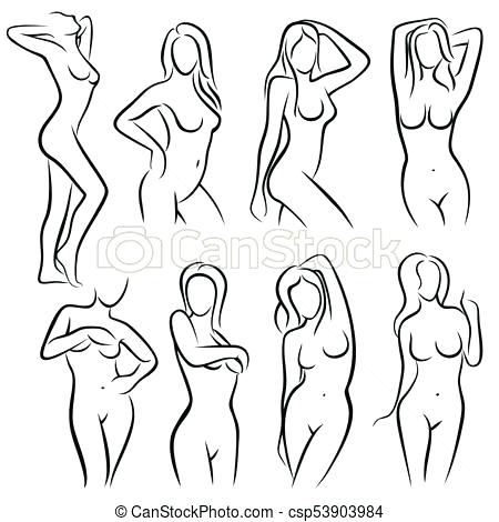 450x470 Body Sketch Outline Mannequin Sketch Templates Luxury Women Body - Female Outline Drawing