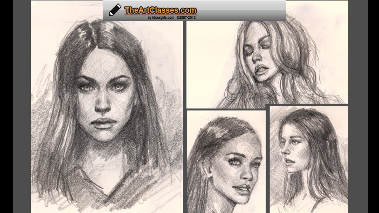 1280x720 drawing essential female portraits premium tutorial preview - Female Portrait Drawing
