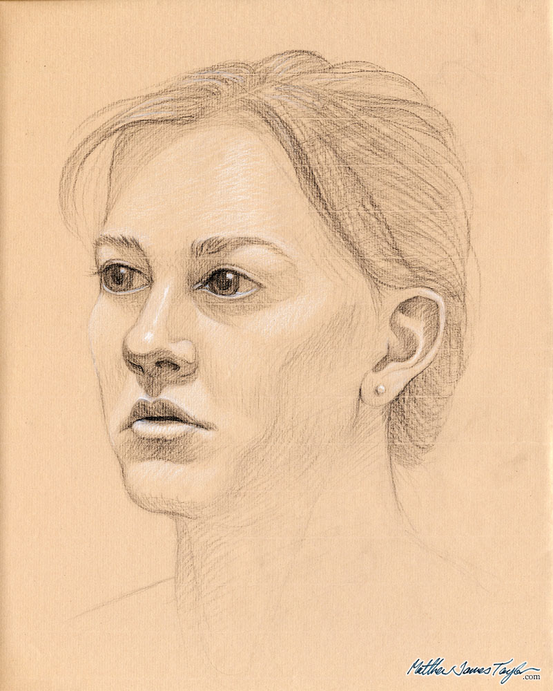 Female Portrait Drawing at PaintingValley.com | Explore collection of ...