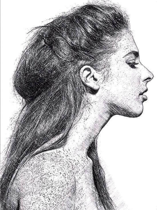 548x734 Huge Collection Of 'female Side Profile Drawing' Download More - Female Profile Drawing