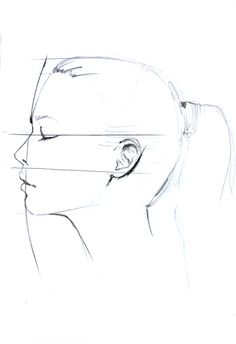 236x344 How To Draw Profile - Female Profile Drawing