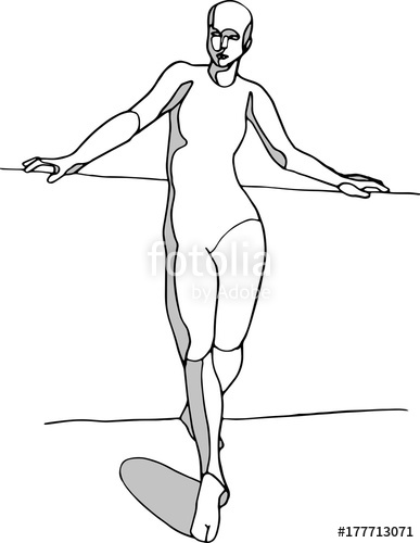 387x500 Standing Woman Figure Drawing, Character Design Pose Reference - Female Reference Drawing