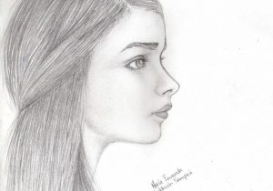 300x210 Girl Side Face Drawing Female Side Profile Drawing At Getdrawings - Female Side Profile Drawing