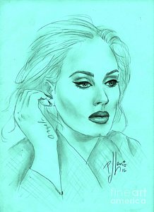 218x300 female singer drawings fine art america - Female Singer Drawing