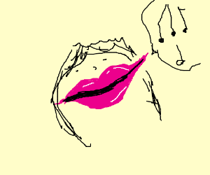 300x250 large lipped female singer drawing - Female Singer Drawing