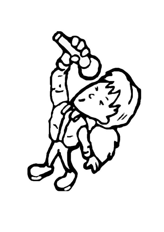 531x750 Coloring - Female Singer Drawing