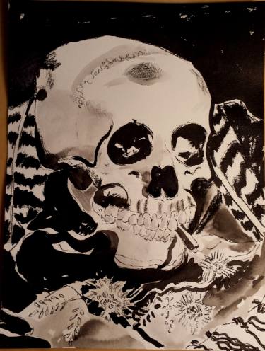 375x496 Young Female Skull Drawing - Female Skull Drawing