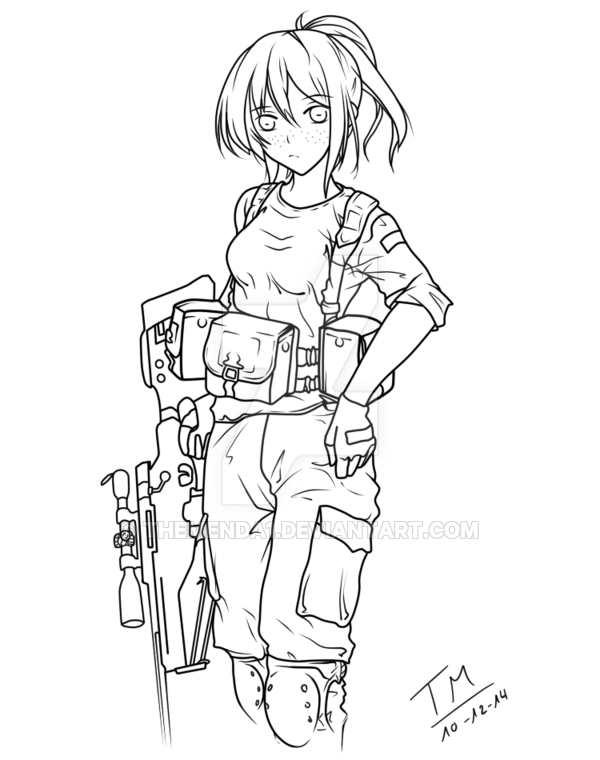 600x760 Collection Of Free Halo Drawing Soldier Download On Ui Ex - Female Soldier Drawing