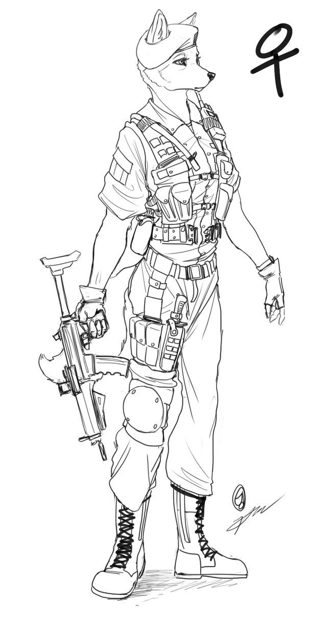 648x1231 Female Soldier - Female Soldier Drawing