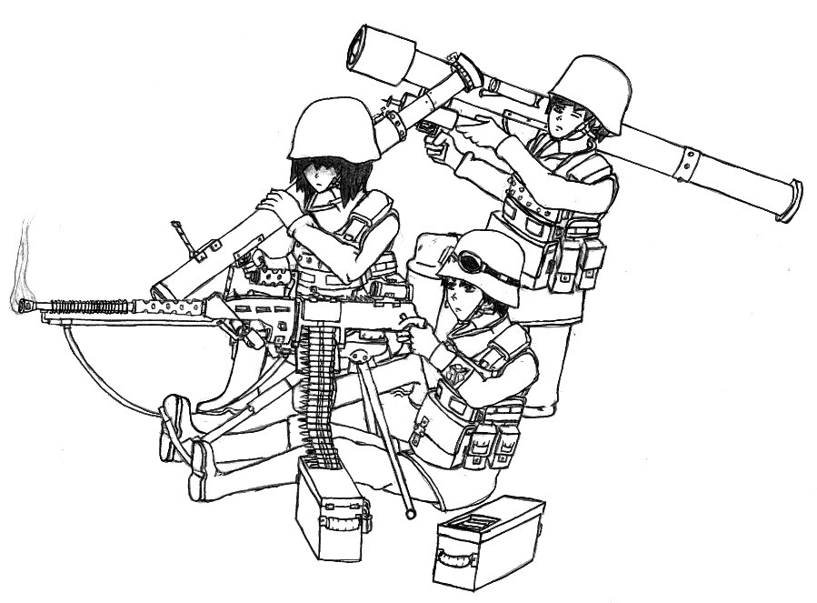 899x663 nationstates view topic - Female Soldier Drawing