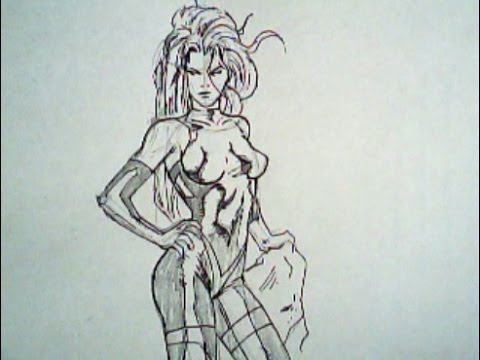 480x360 How To Draw A Female Superhero - Female Superhero Drawing