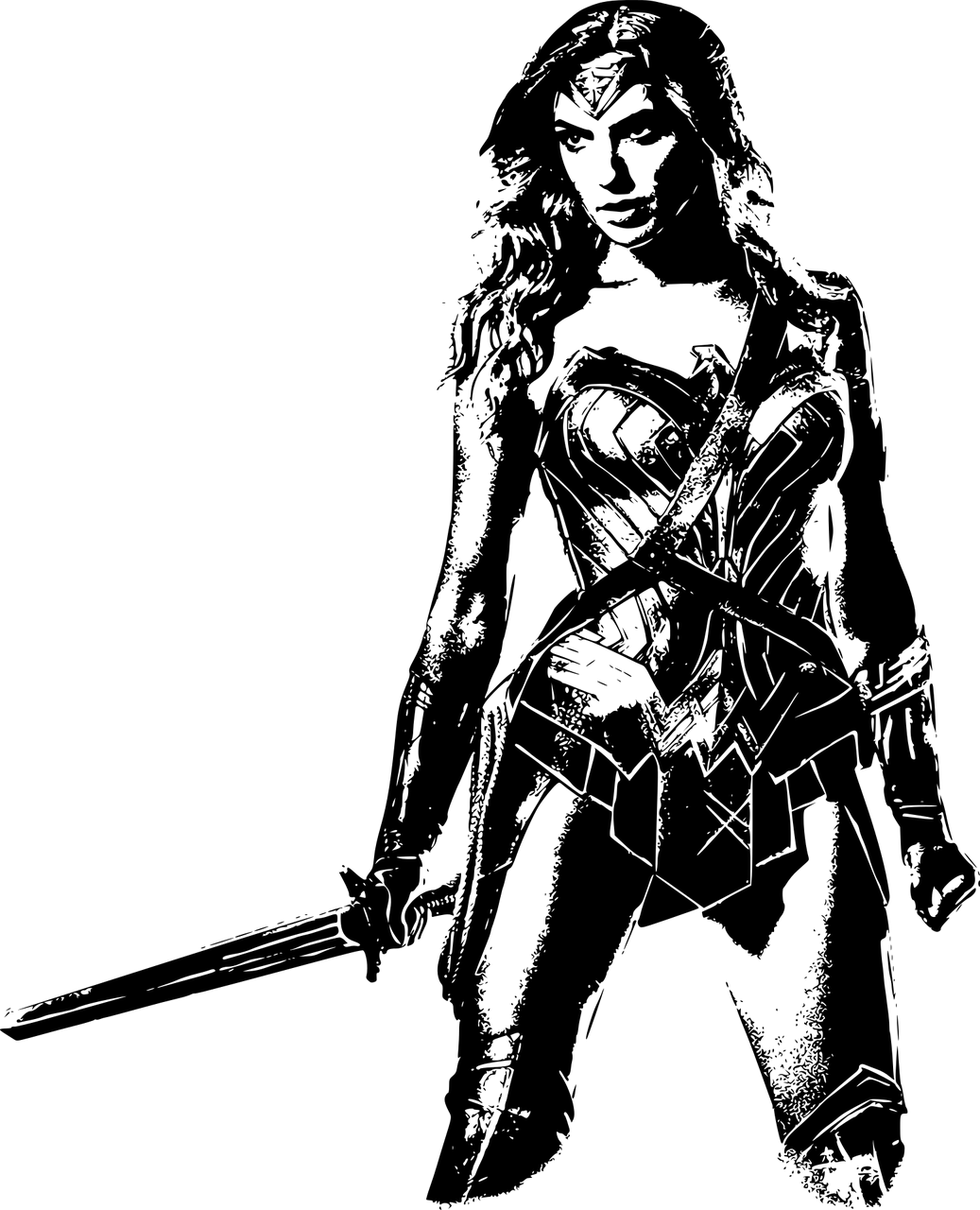 1037x1280 Drawing Medium Female Superhero Transparent Png Clipart Free - Female Superhero Drawing