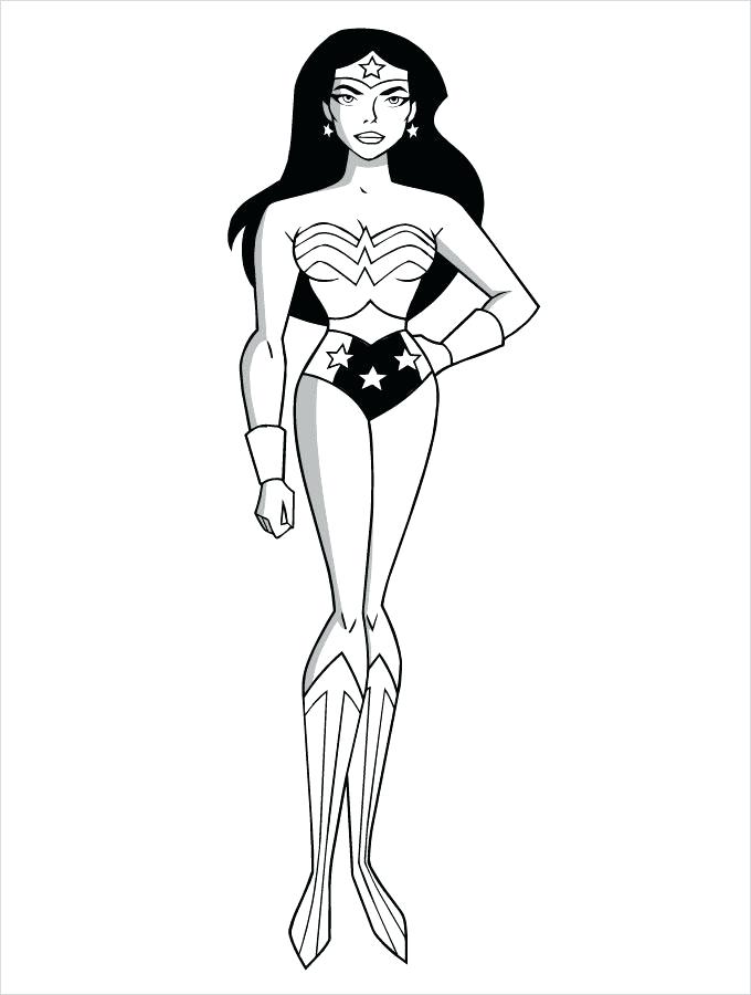 680x900 Wonder Woman Printable Coloring Pages Free Female Superhero - Female Superhero Drawing Template