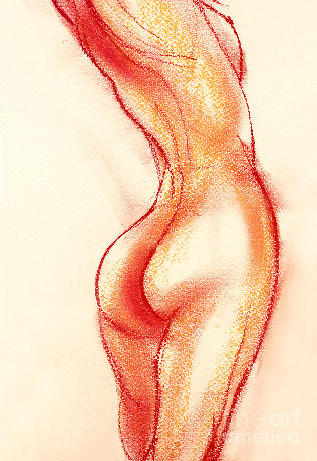 619x900 female torso drawing - Female Torso Drawing