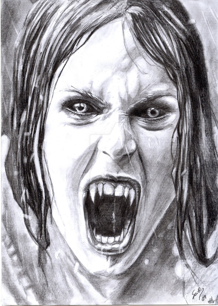 755x1057 Vampire Drawing Sketch For Free Download - Female Vampire Drawings. 