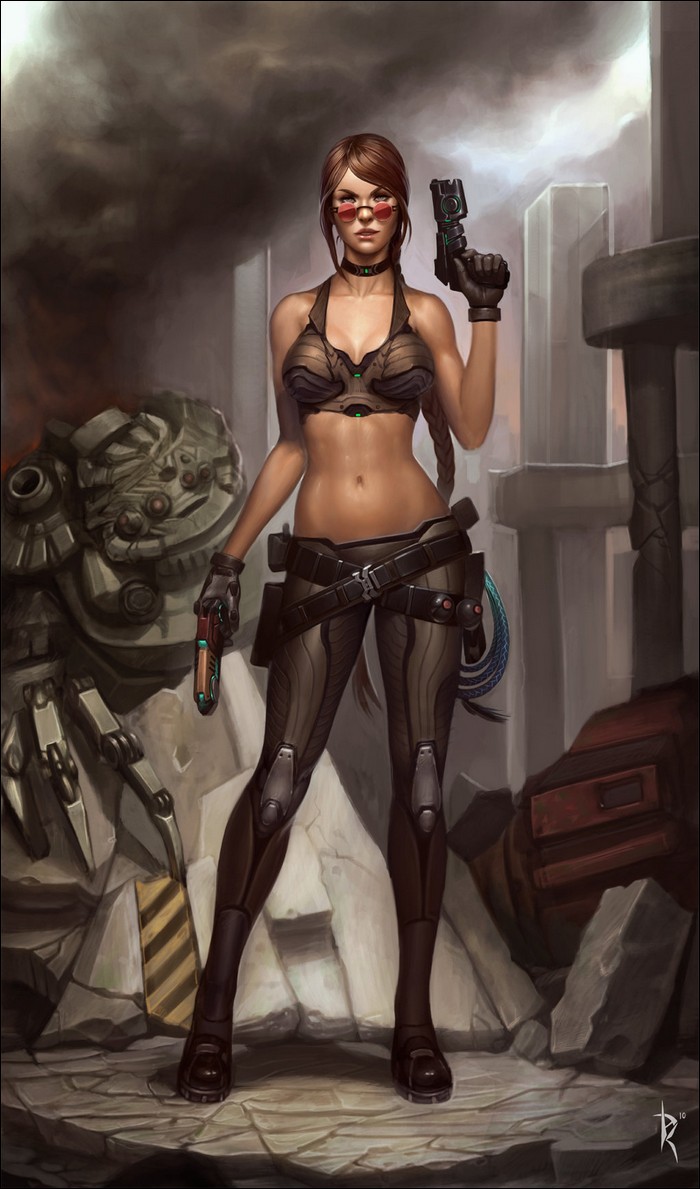 700x1189 Awesome Drawings Of Female Warriors - Female Warrior Drawing