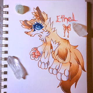 320x320 I Drew The Little Female Wolf From My Last Drawing, Her Name Is - Female Wolf Drawing