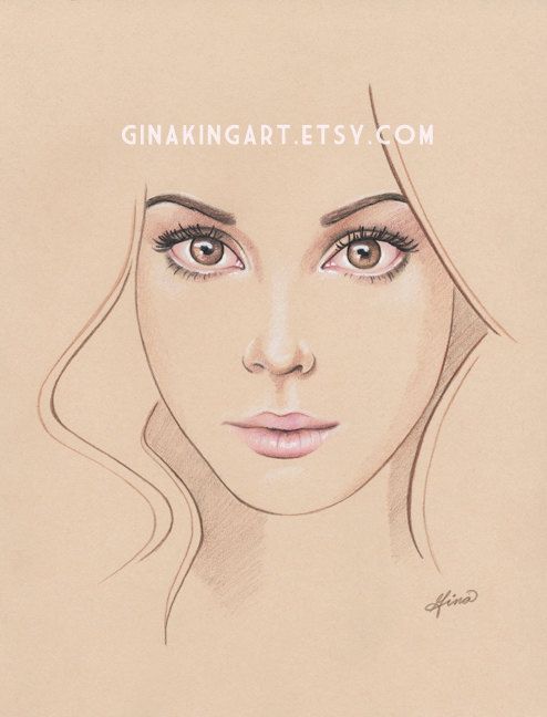 494x648 Pretty Feminine Face - Feminine Drawings