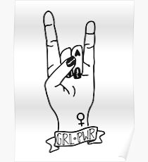 210x230 girl power drawing posters redbubble - Feminist Drawings