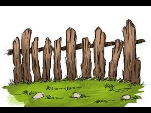 480x360 How To Draw A Fence - Fence Drawing