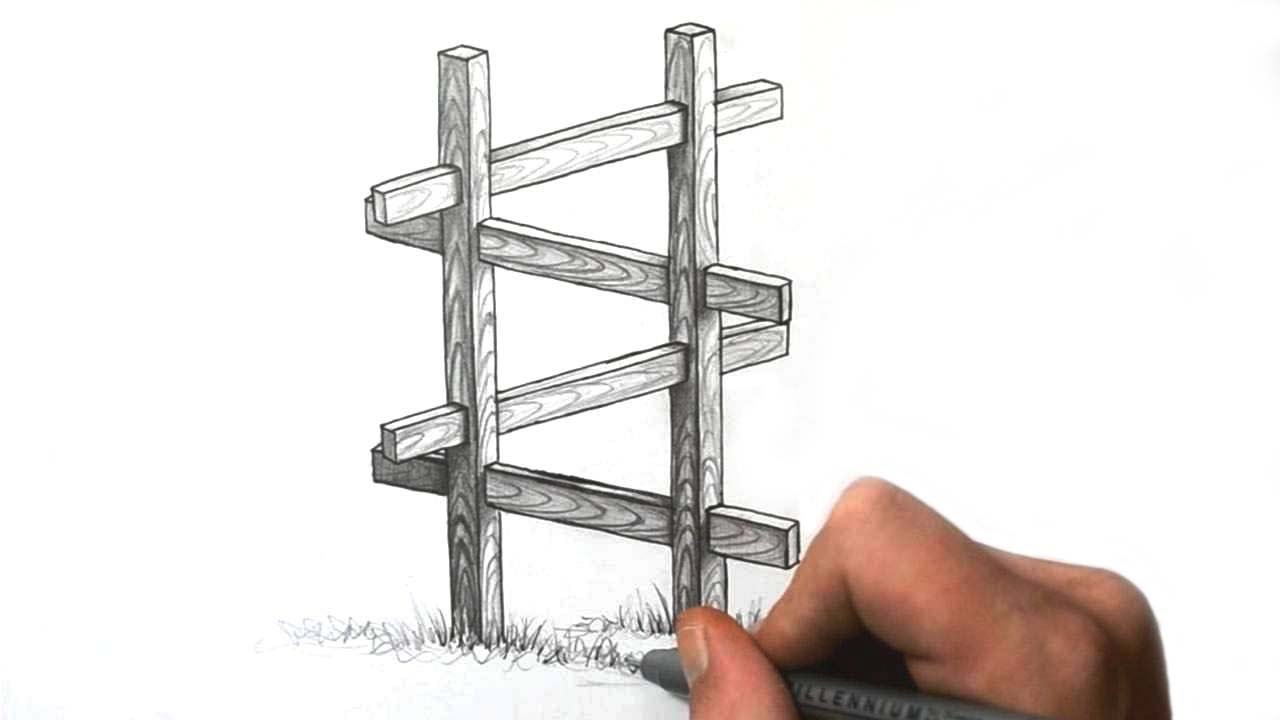 1280x720 simple fence planner ducksdailyblog fence how to fence drawing - Fence Drawing