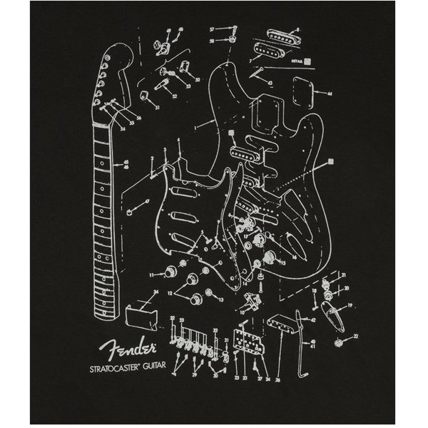 600x600 fender fender stratocaster patent drawing mens wolf music - Fender Stratocaster Drawing