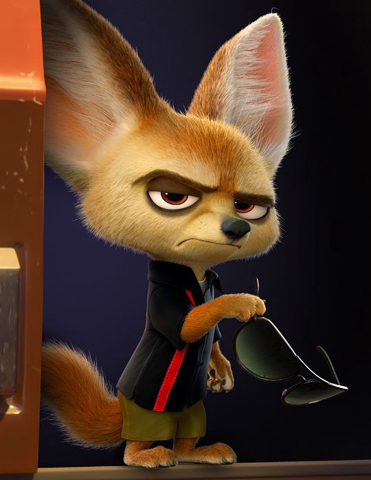 540x698 drawing of finnick zootopia fennec fox v medium - Fennec Fox Drawing