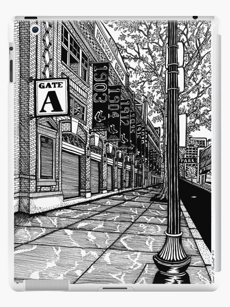 750x1000 fenway park boston drawing ipad cases skins - Fenway Park Drawing