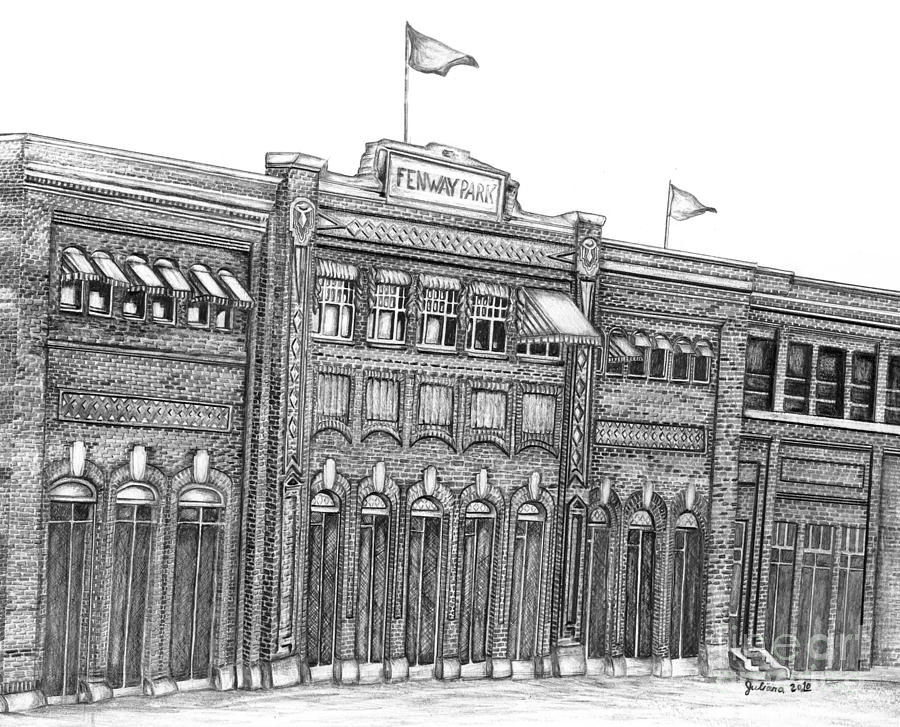 900x727 fenway park drawing - Fenway Park Drawing