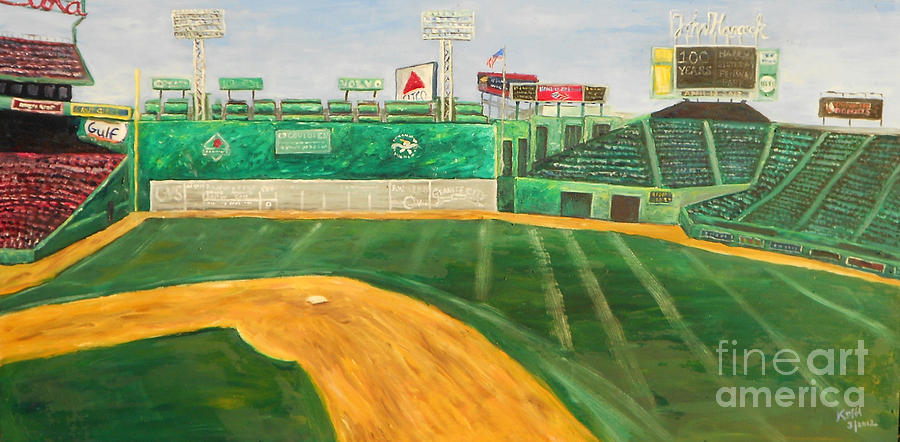 900x442 fenway park painting - Fenway Park Drawing