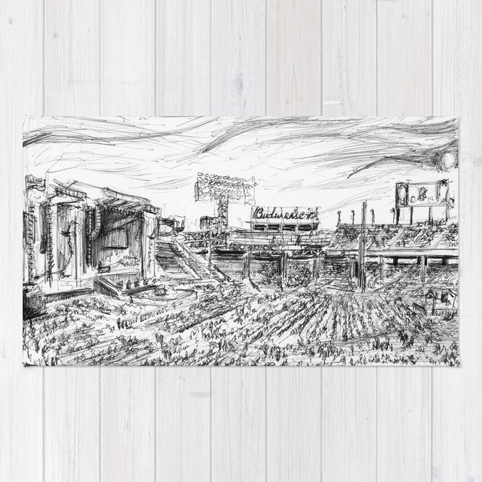 700x700 fenway park rug - Fenway Park Drawing
