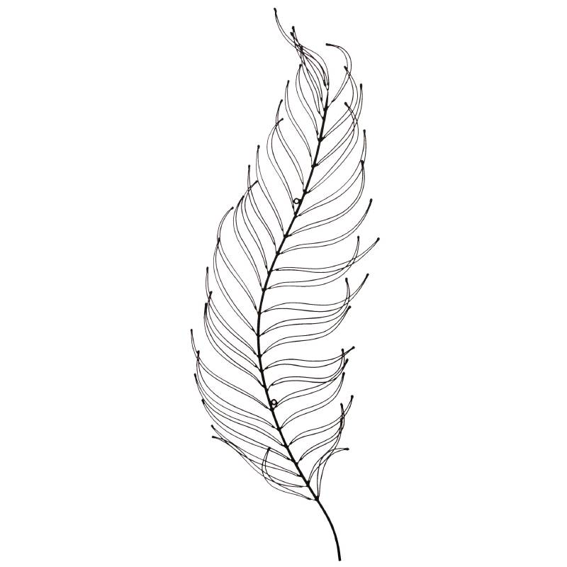 800x800 Large Delicate Fern Leaf Wall Art - Fern Leaf Drawing