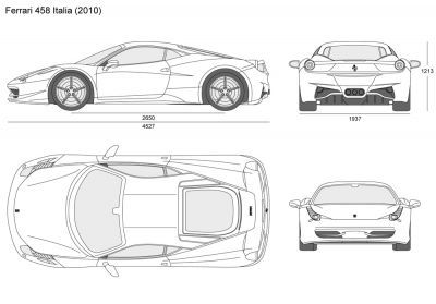 Ferrari 458 Drawing at PaintingValley.com | Explore collection of ...