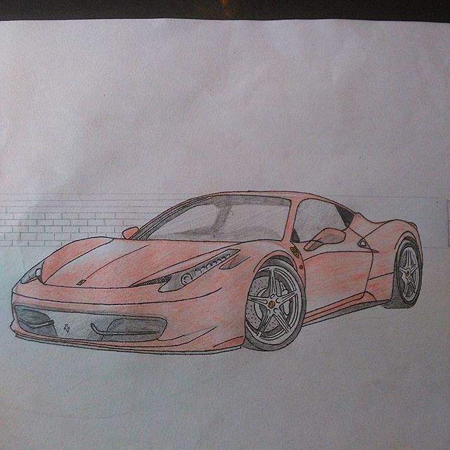 640x640 only ferrari pics on twitter recently drawn ferrari - Ferrari 458 Drawing